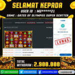 JACKPOT SLOT GACOR MAIN GATES OF OLYMPUS SUPER SCATTER 17 OKTOBER 2025