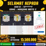 JACKPOT SLOT GACOR MAIN MAHJONG WAYS 2 09 OKTOBER 2025